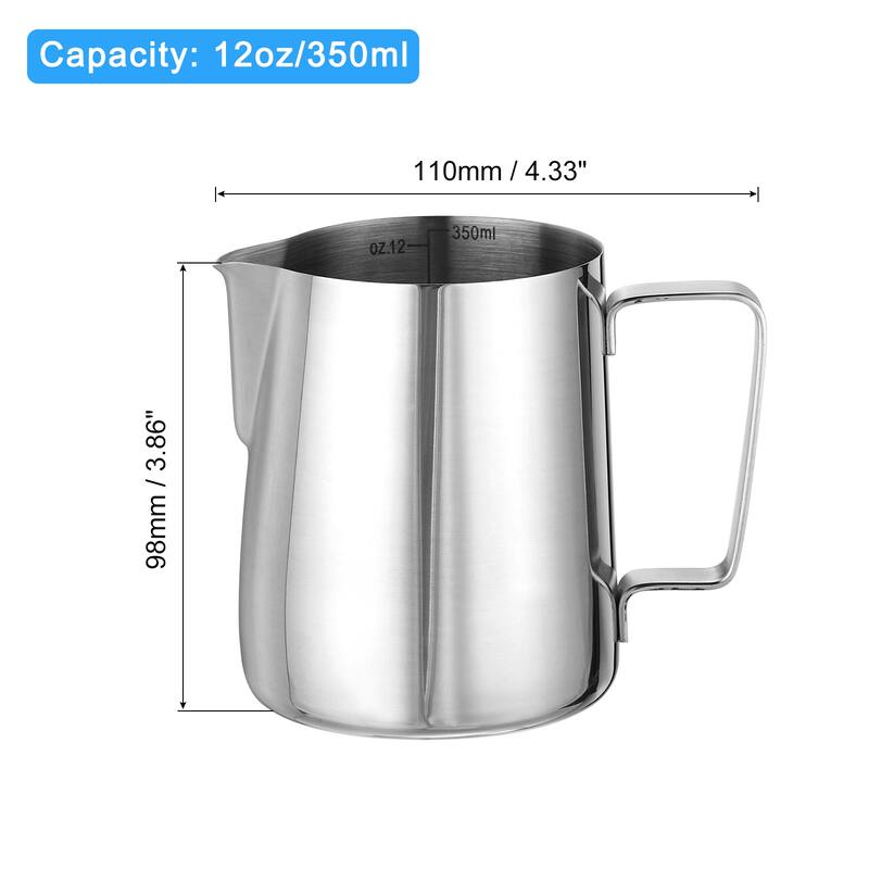 Milk Frothing Pitcher, Pitcher with Decorating Art Pen - 350ml