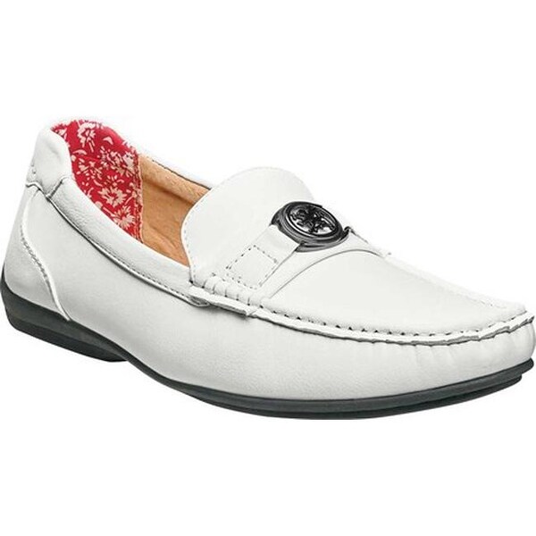 stacy adams white loafers
