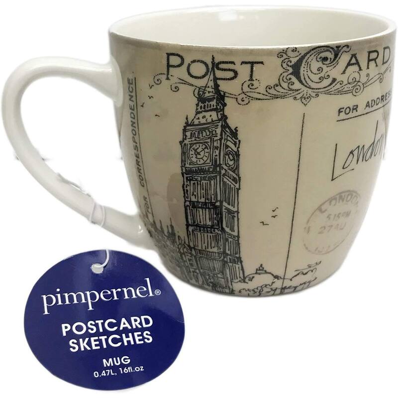 Pimpernel Postcard Sketches 16 oz. Mug