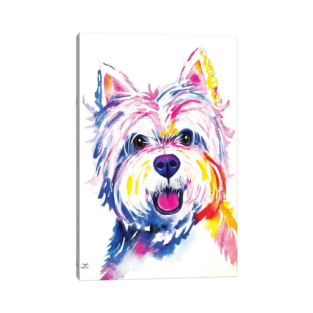 iCanvas "Westie Watercolor " by Zaira Dzhaubaeva Canvas Print