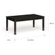 preview thumbnail 8 of 13, Furniture of America Tays Contemporary Black Solid Wood Dining Table