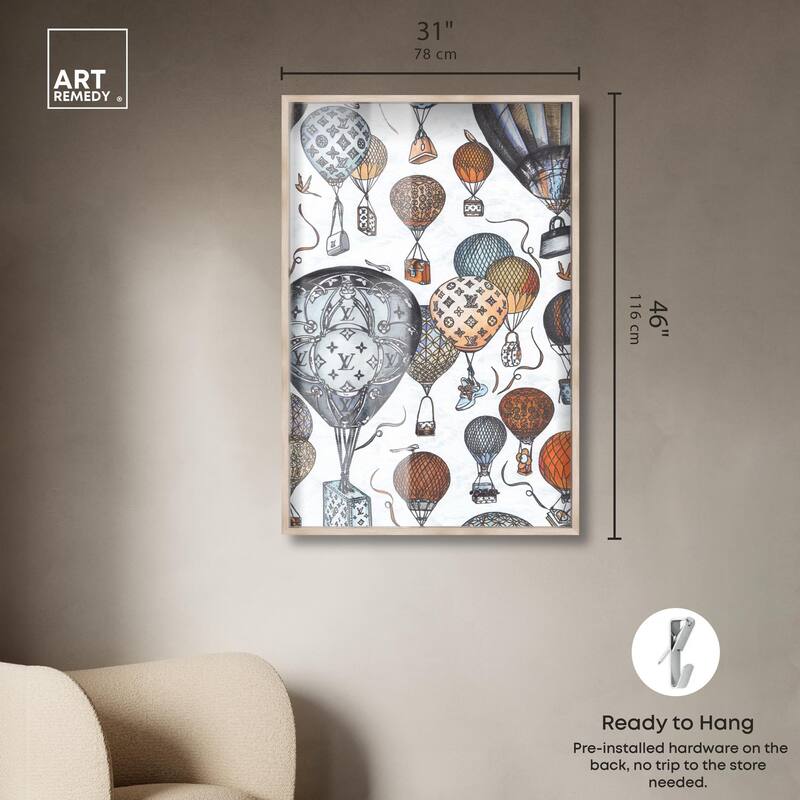 Doll Memories - Fashion Balloons Shadowbox by Art Remedy
