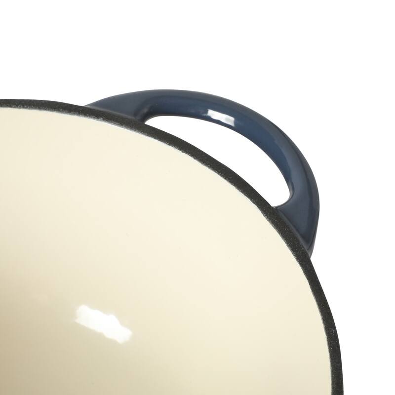 Gibson Home 2.65 Qt Enameled Cast Iron Dutch Oven Pot with Lid - Round, Ideal for Bread Baking & Stews