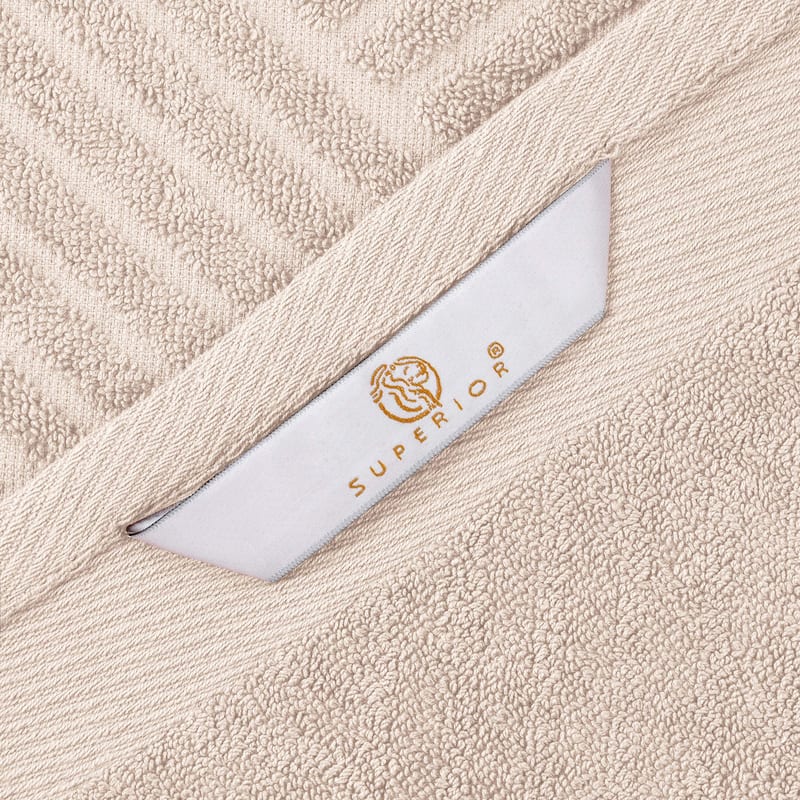 Superior Basketweave Egyptian Cotton Jacquard 3 Piece Assorted Towel Set
