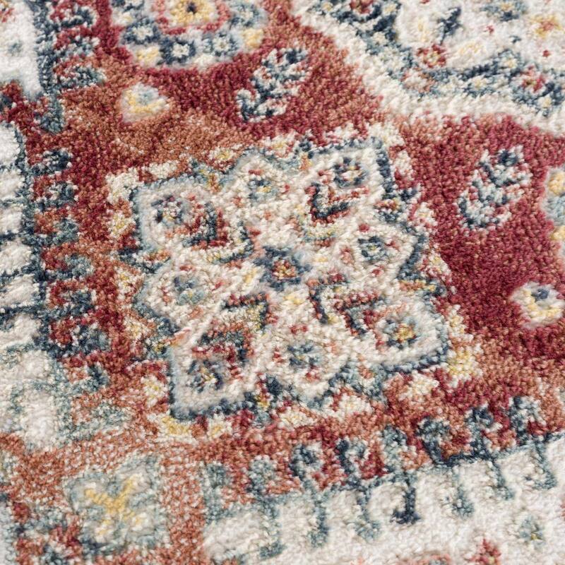 Brend Traditional Oriental Medallion Area Rug