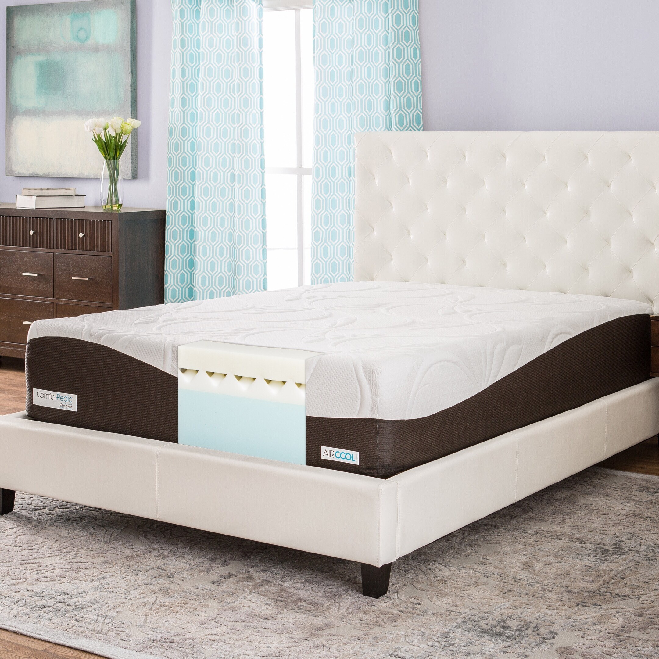 air cool memory foam mattress