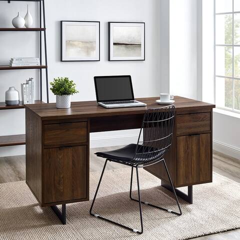 Executive Desks Home Office Furniture Find Great Furniture Deals Shopping At Overstock Sawyer white leaning desk with two 24.5'' bookcases. executive desks home office furniture