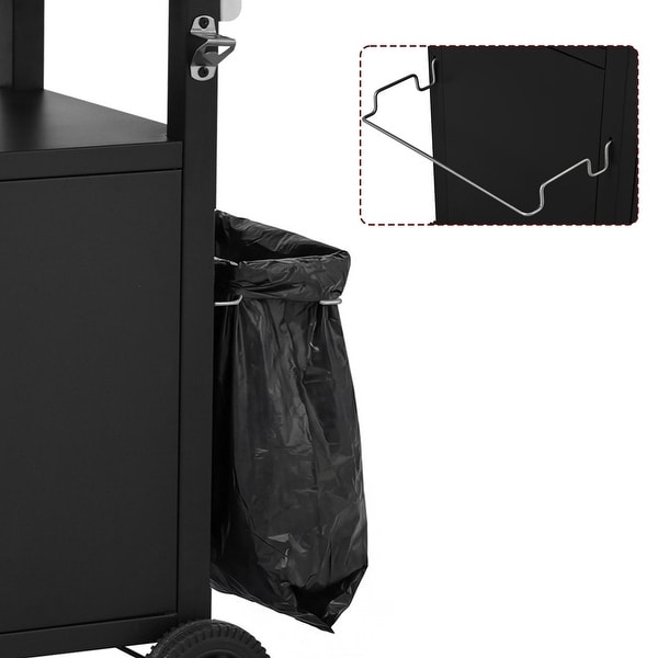Roomfitters Grill Cart with Stainless Steel Top, Outdoor Kitchen