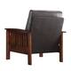 Hills Mission-Style Oak Accent Chair by iNSPIRE Q Classic