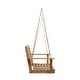 preview thumbnail 23 of 26, Tambora Outdoor Acacia Porch Swing by Christopher Knight Home