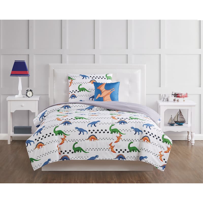 My World Dino Tracks 4 Piece Comforter Set