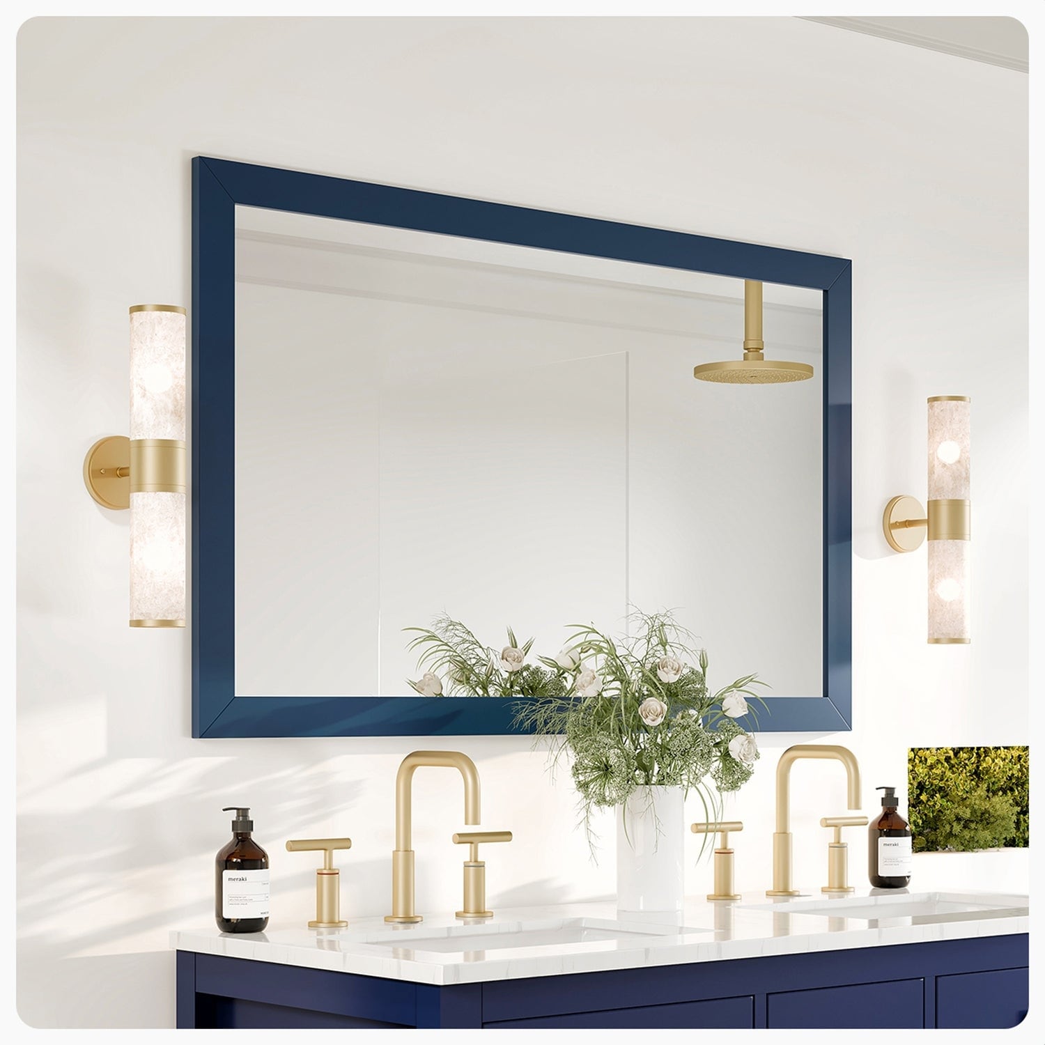 EVIVA Britney 42 Inch Transitional Ash Blue Bathroom Vanity