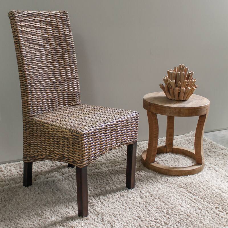 Dining Chairs Set of 2 - Natural Wood Frame with Comfortable Kitchen and Dining Room Seating - 19