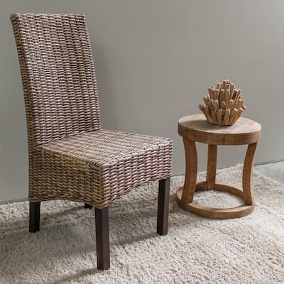 Dining Chairs Set of 2 - Natural Wood Frame with Comfortable Kitchen and Dining Room Seating - 19