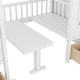 preview thumbnail 11 of 9, Twin Bunk Bed with Convertible Desk and Playhouse Design, White