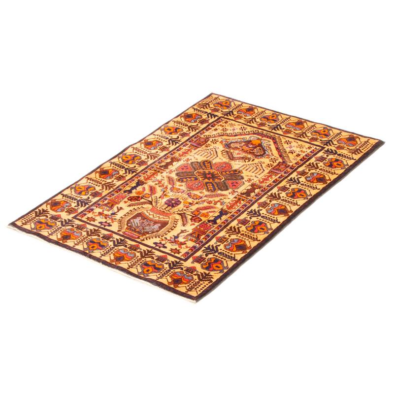 Teimani Orange Rug 2'11" x 4'7" - 2'11 x 4'7