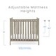preview thumbnail 6 of 10, Middleton Mini Crib with 2.75-Inch Mattress, Greenguard Gold Certified, Textured Limestone