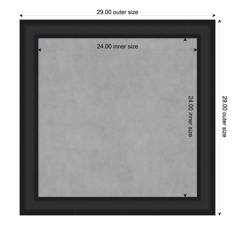 Amanti Art Oliver Black Framed - 29 x 29 in - Oliver Black