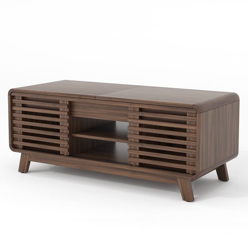 Pocassy Coffee Table with Storage for Home Living Room