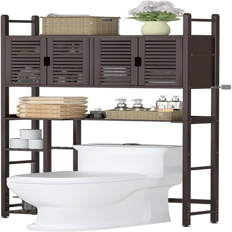 Over The Toilet Storage - 9.06"D x 31.1"W x 70.47"H