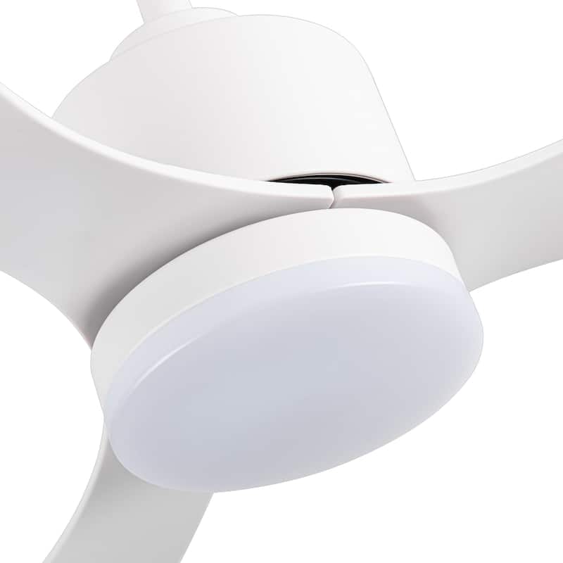 52-inch Ceiling Fans with LED Light Remote and Downrod(3-Blade)