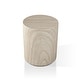 preview thumbnail 18 of 28, Furniture of America Karvyn Modern 14-inch Round Natural Stone Indoor Drum Side Table