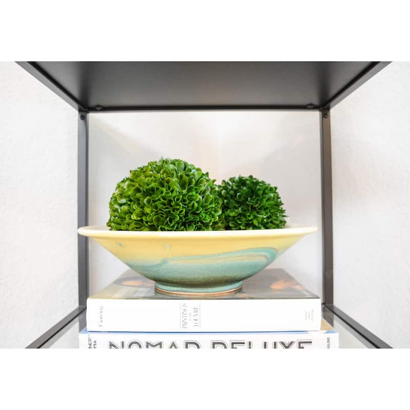 Faux Preserved Artificial Boxwood Ball Topiary Plant 7.25"H, Green - ABN5P014-GRN