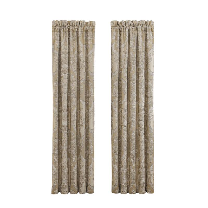 J. Queen New York Sondra Gold Window Panel Pair