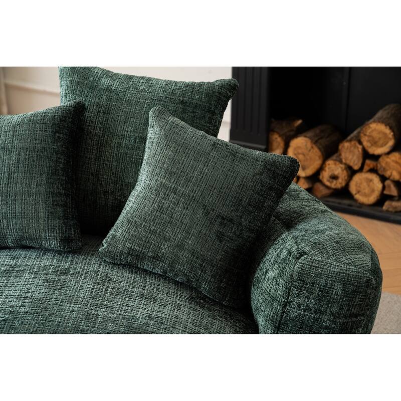 Round Bean Bag Chairs for Soft Chenille Cover