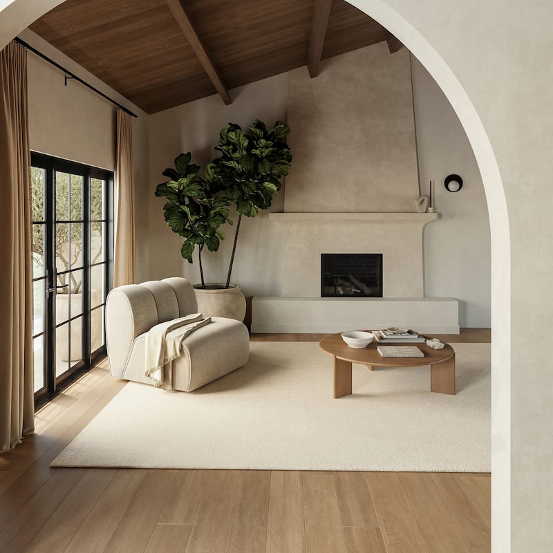 Frenshe Interiors Maru Wool Area Rug - 5' x 8' - Ivory