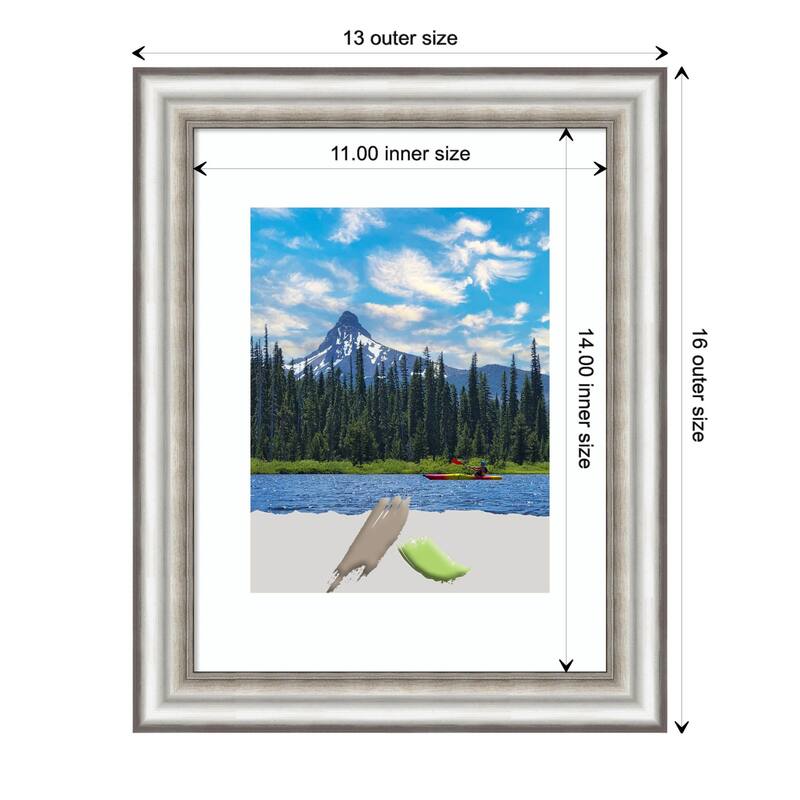 Salon Silver Narrow Picture Frame, Photo Frame, Artwork Frame