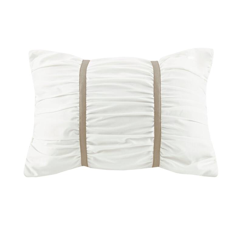 GDF Studio - Zennia 7 Piece Printed Seersucker Comforter Set with Throw Blanket