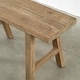 preview thumbnail 5 of 6, Artissance 35" Long 10" Wide Elmwood Bench, Natural Wood - 8' x 11'