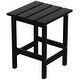 preview thumbnail 39 of 71, POLYTRENDS Laguna HDPE Eco-Friendly Outdoor Square Patio Side Table Black