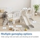 preview thumbnail 4 of 20, Toddler Slide, 11 in 1 Baby Slide Playground with Basketball Hoop and Extra long aisle, Strong swing, Easy Assembly Playset
