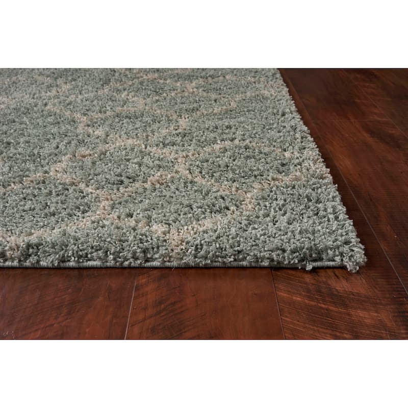 Strick & Bolton Spina Abstract Honeycomb Plush Area Rug