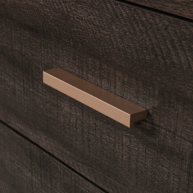 Wood L-Shaped Desk with Large Desktop, Black