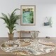 preview thumbnail 47 of 51, Caprice Mid-Century Modern Floral Indoor Area Rug 5'3'' Round - Ivory