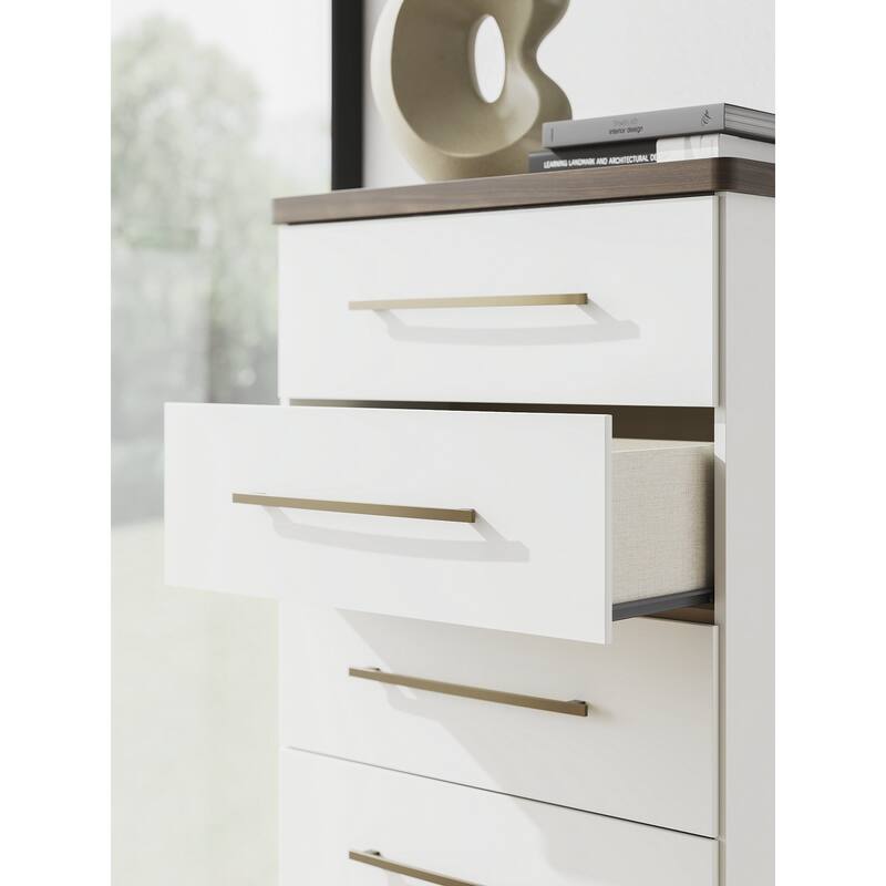 Signature Design by Ashley Nendalane Brown/White Chest of Drawers