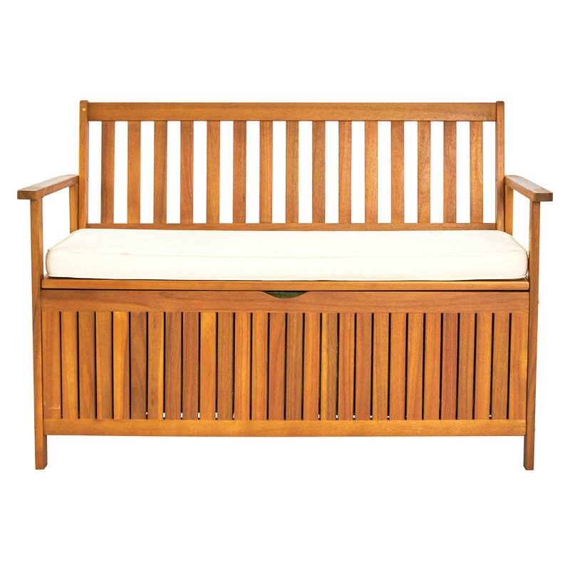 Wooden Outdoor Storage Bench Large Deck Box