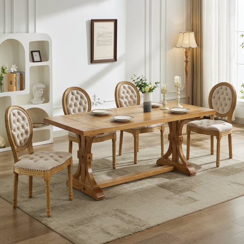 French Dining Chair with Nailhead Trim Set of 4