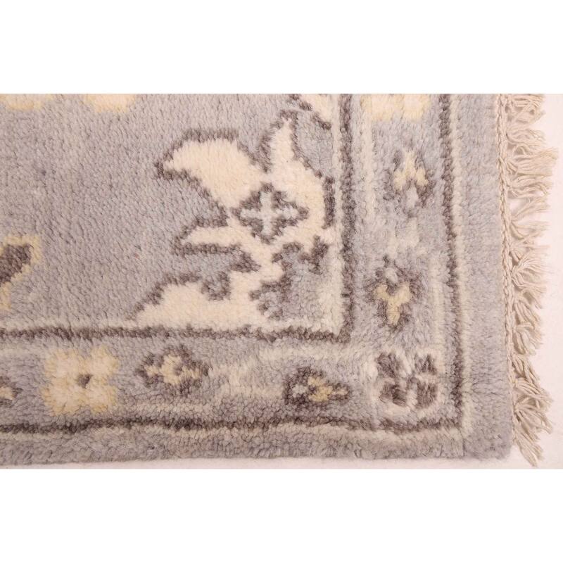 ECARPETGALLERY Hand-knotted Royal Oushak Light Grey Wool Rug - 8'2 x 9'11