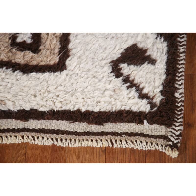 Tribal Anatolian Runner Rug Hand-knotted Wool Carpet - 3'2"x 11'6"