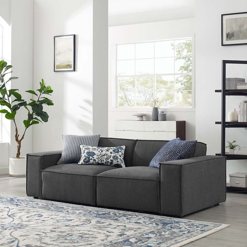 Restore 2-Piece Sectional Sofa - Charcoal