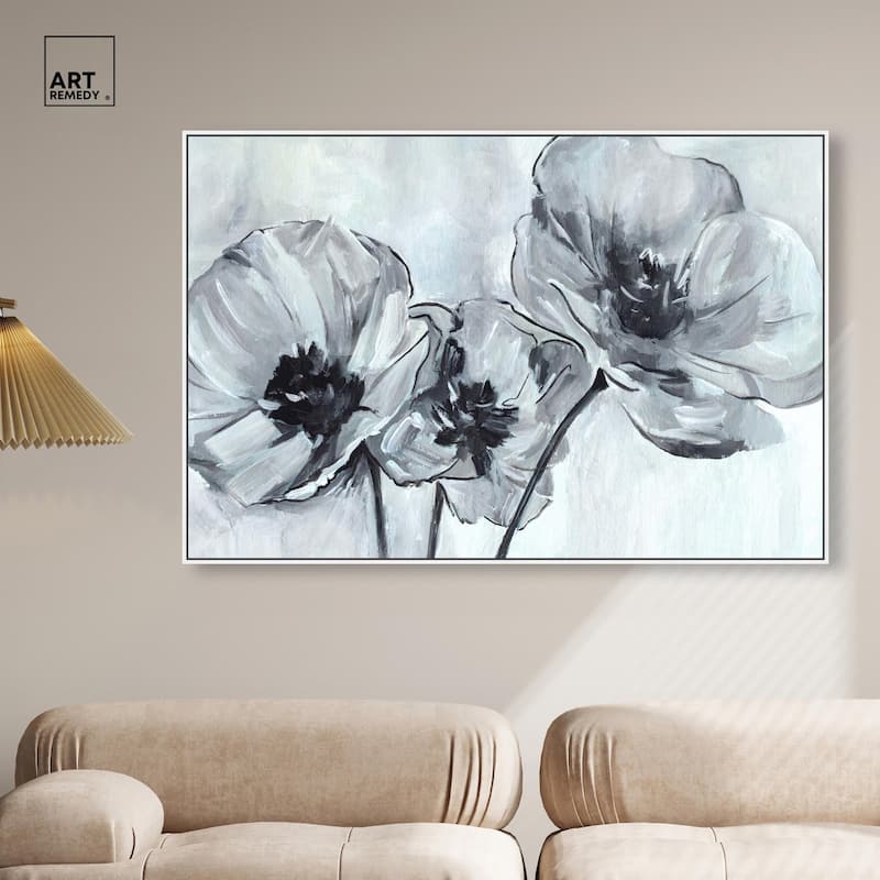 Flower Impressions Canvas by Art Remedy