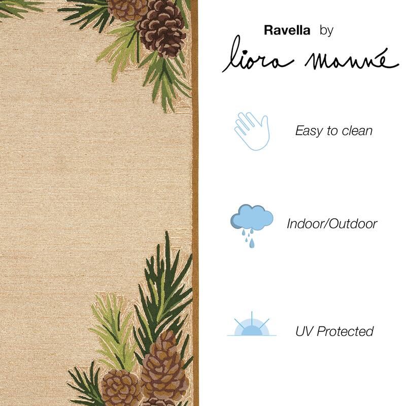 Liora Manne Ravella Forest Border Indoor/Outdoor Rug