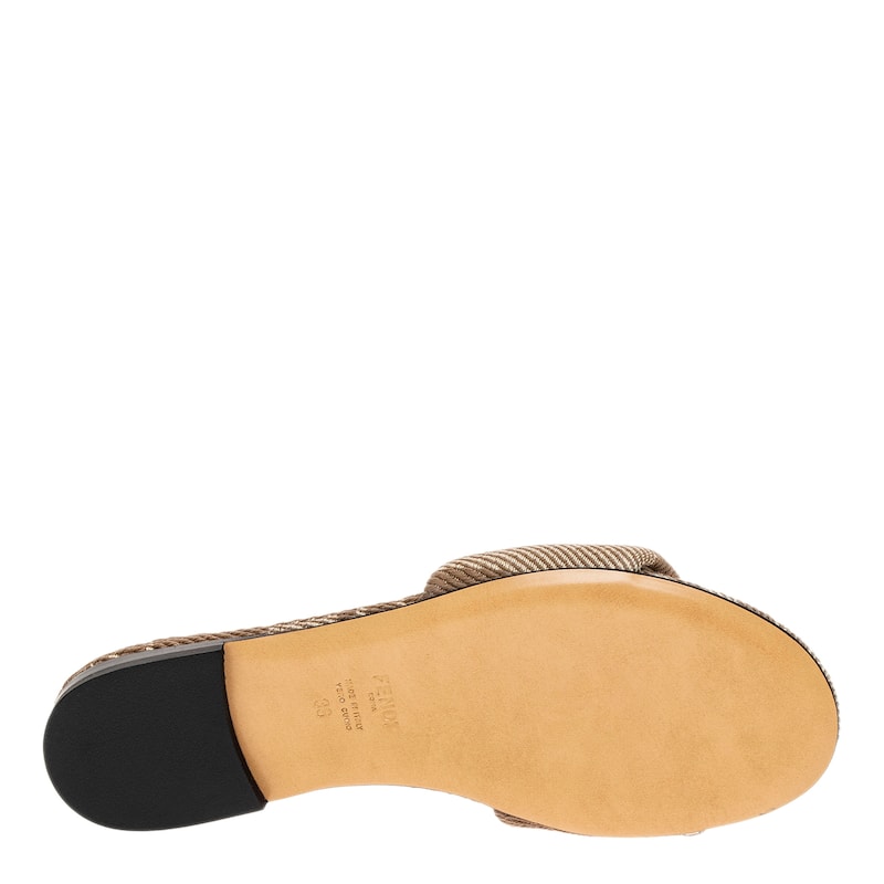 Fendi Sunshine Jacquard Slide - Grey
