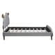 preview thumbnail 5 of 9, Platform Bed for Toddler Kids Children Wood Slat Support Bed Full Size Upholstered Bed with Gray Sheep-shaped Headboard Design