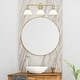 preview thumbnail 4 of 6, Yep by Golden Lighting Orwell 3-light Vanity in Brushed Champagne Brass and Clear Glass