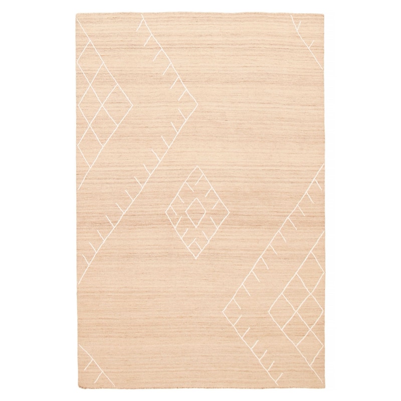 Marrakech Ivory Kilim 5'3" x 7'10" - 5'3 x 7'10 - Ivory - 5'3 x 7'10